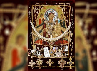 Υποδοχή της Ιεράς Εικόνας της Παναγίας Παντάνασσας στην Κάτω Μονή